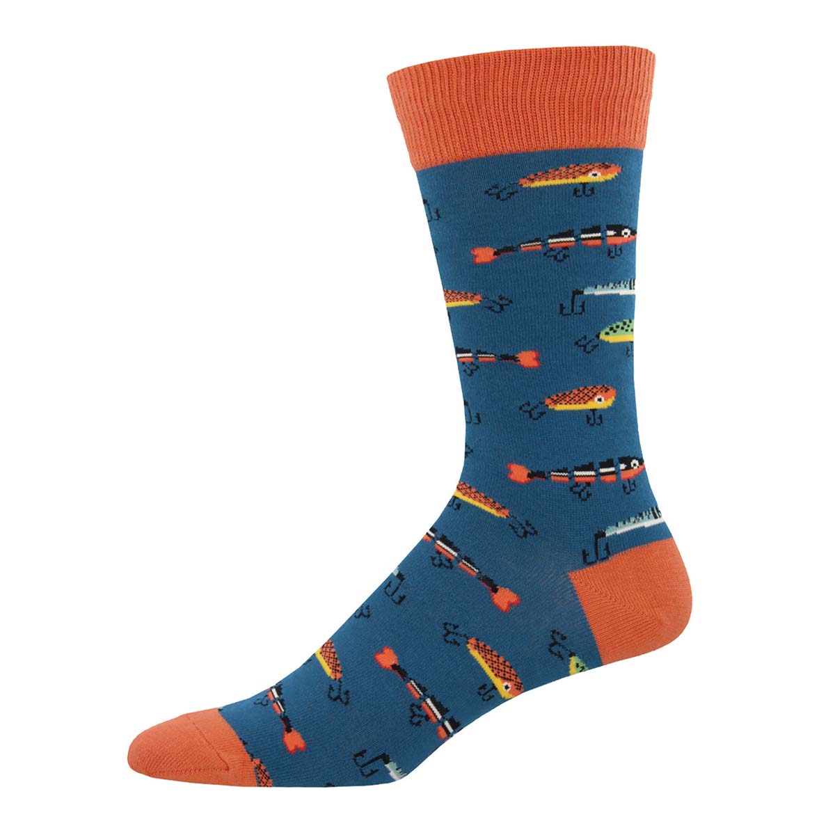  Fishing Socks for Men Fly Fishing Accessories Fish Print Socks  1-Pair Novelty Crew Socks : Clothing, Shoes & Jewelry