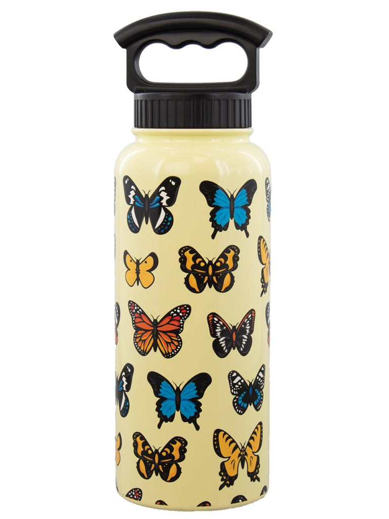 CROSS-STITCH butterfly' Insulated Stainless Steel Water Bottle