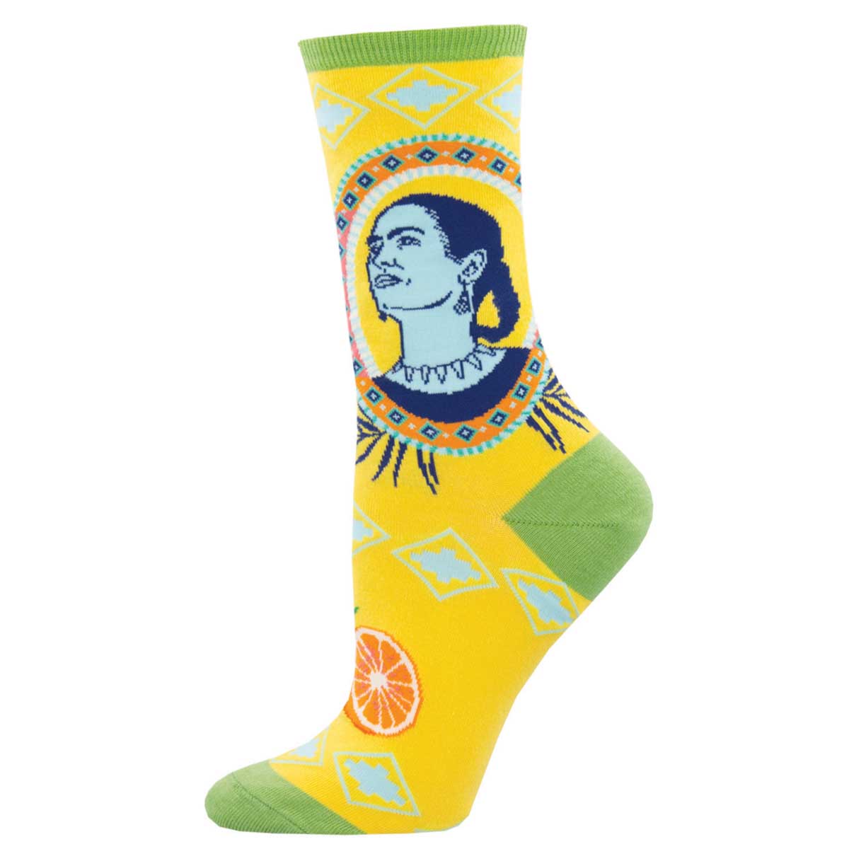 Women's Socks - Frida Kahlo Frida Orange – Socksmith