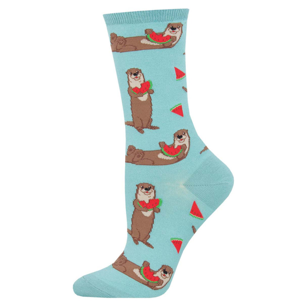 Otters With Watermelon Socks for Women - Shop Now | Socksmith