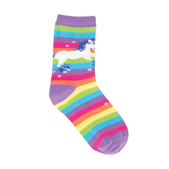 Kids' Merino Wool Boot Socks, Rainbow (Single Pair)