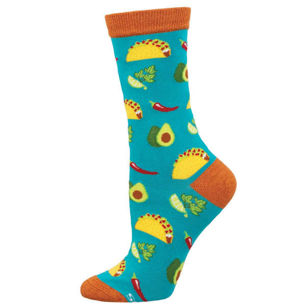 SOMETHING TO TACO BOUT Women's Bamboo Socks: Chic Flavor for Foodies ...