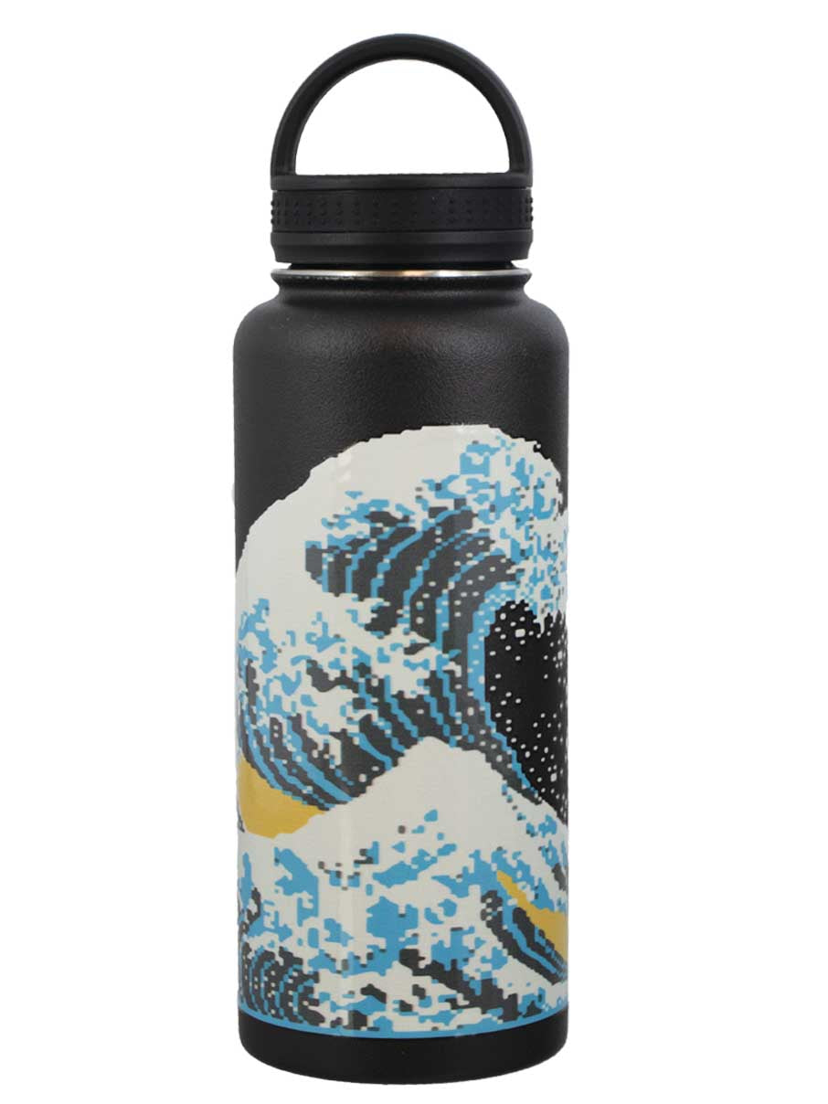 Wave 24oz Water Bottle - Black Shadow